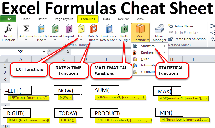 Excel Formulas