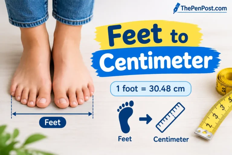 feet to centimeter
