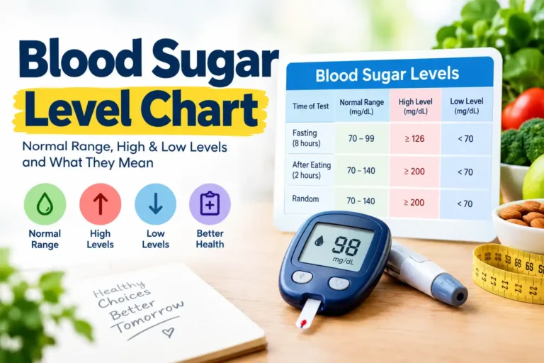 blood sugar level chart