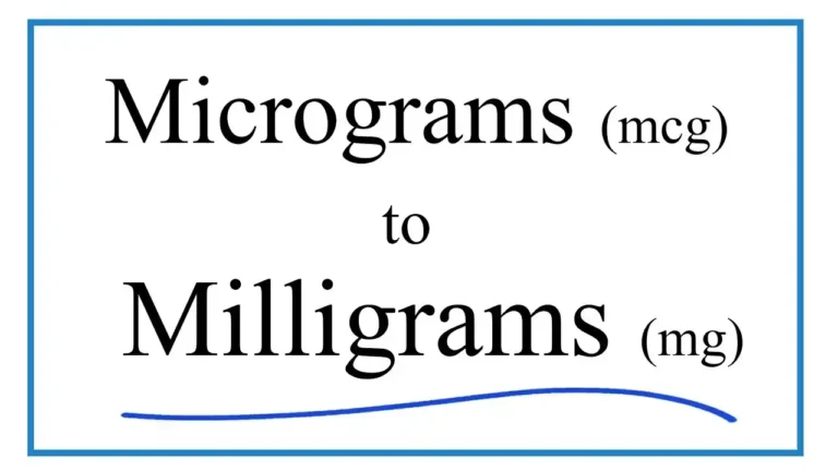Mcg to Mg