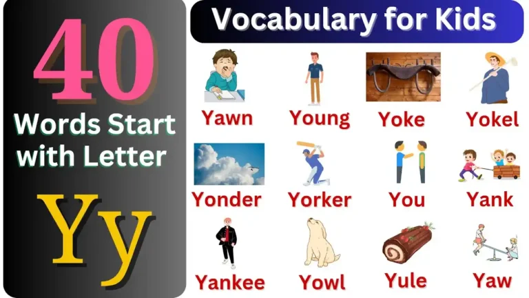 5 letter words that start with y