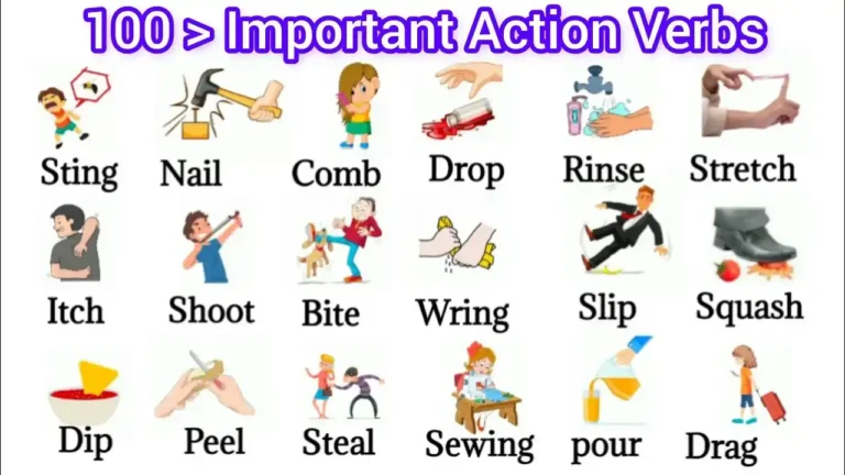 100 Action Words In English