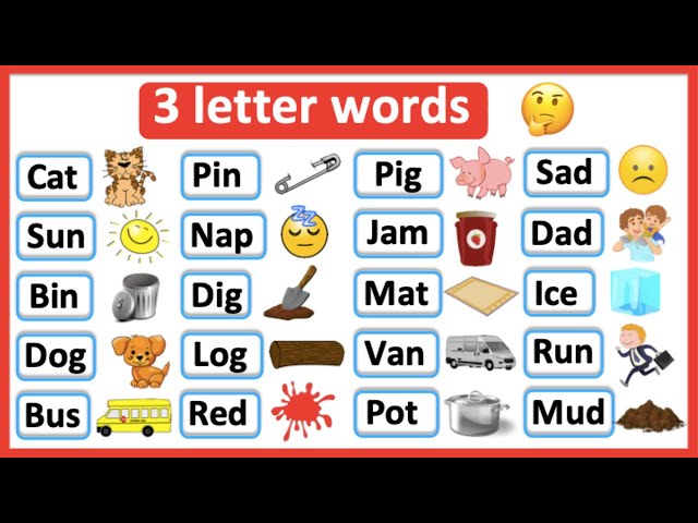 3 Letter Words In English