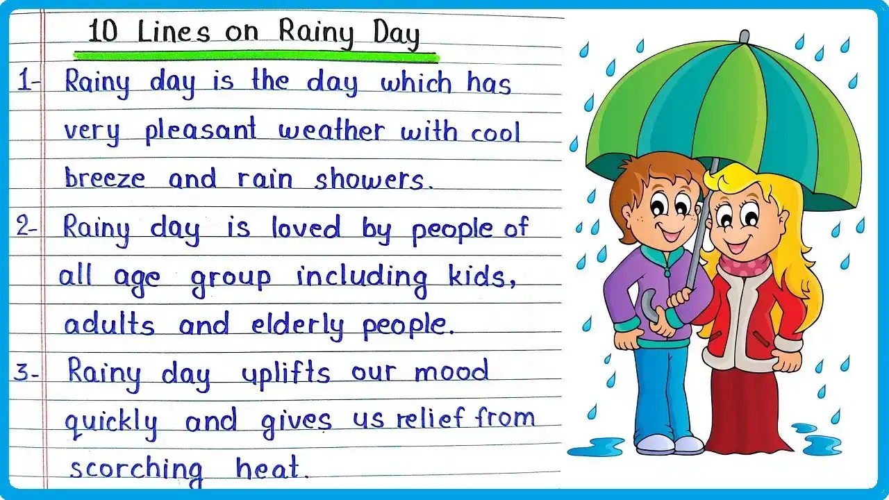 A Rainy Day Paragraph