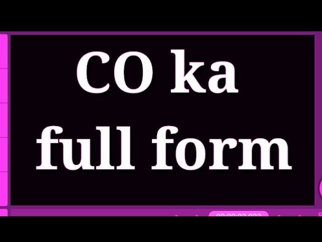 CO Full Form