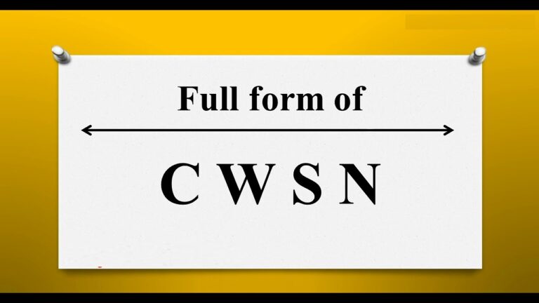 CWSN Full Form