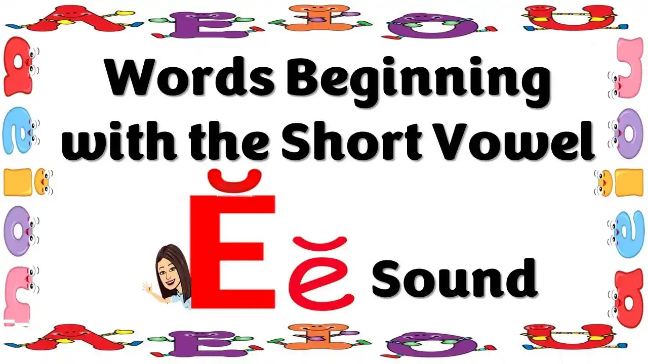 E Sound Words In English