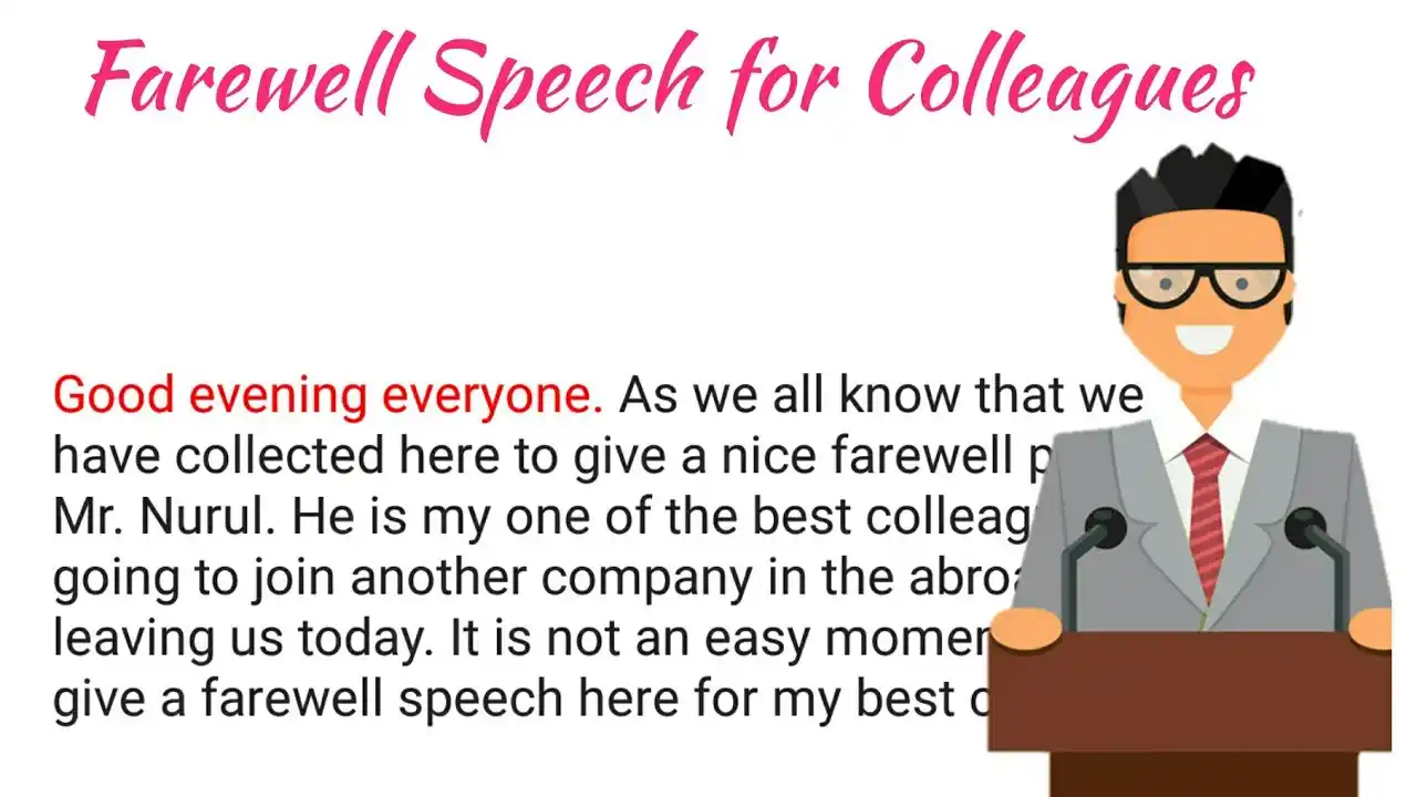 Farewell Speech For Colleague