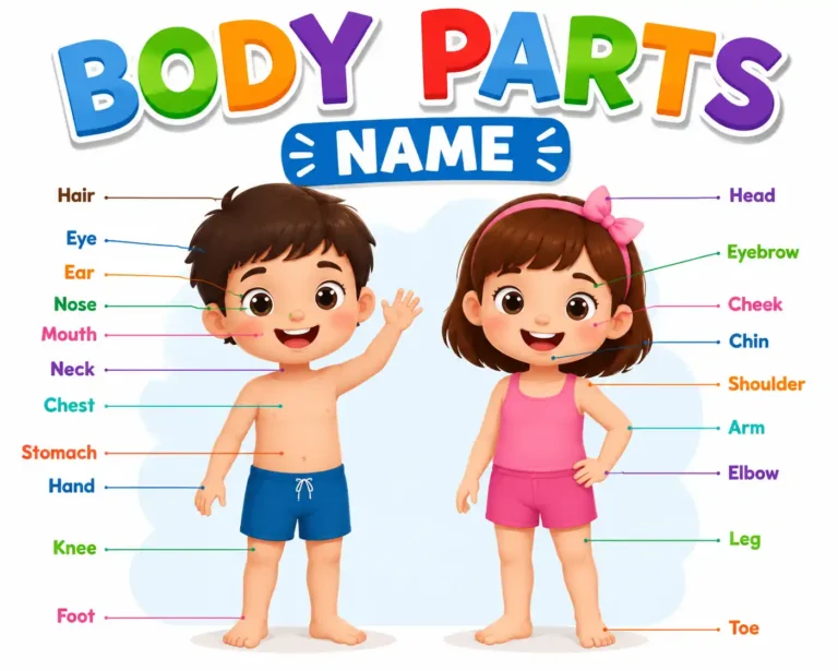 body parts name
