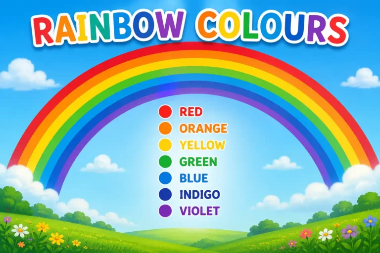 rainbow colours