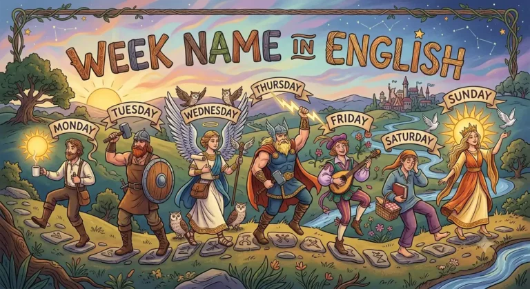 week name in english