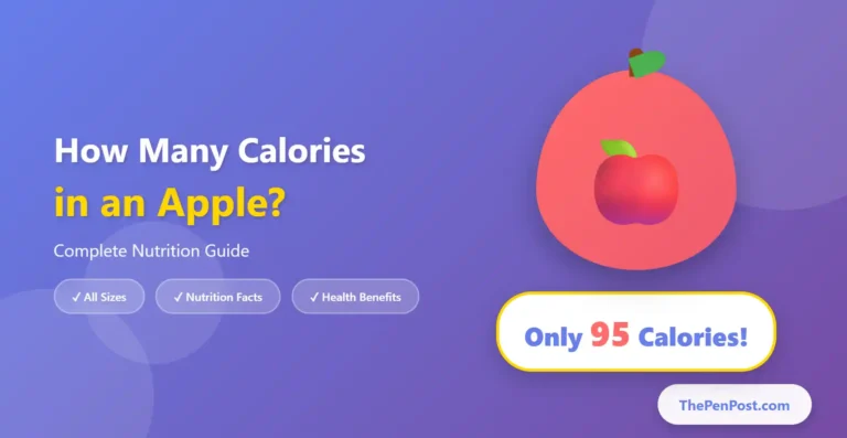 how many calories are in an apple